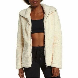 Zella Sadie Cozy Sherpa Teddy Jacket